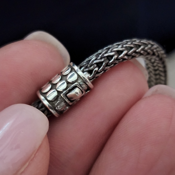 John Hardy Diamond Pave Three Dot Slider Necklace - Picture 7 of 10